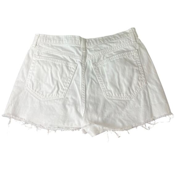 L'Agence Beck White Rhinestone Jeweled Cut-Off Denim Shorts Size 28 - Picture 4 of 6